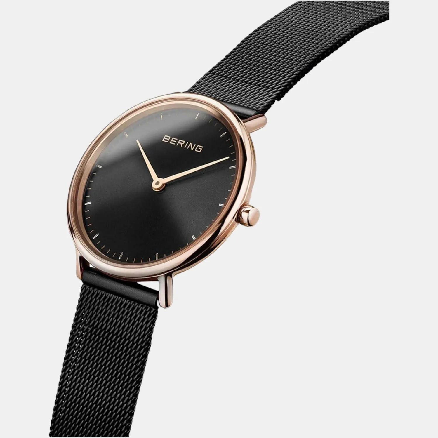 Women Black Analog Stainless Steel Watch 15729-166