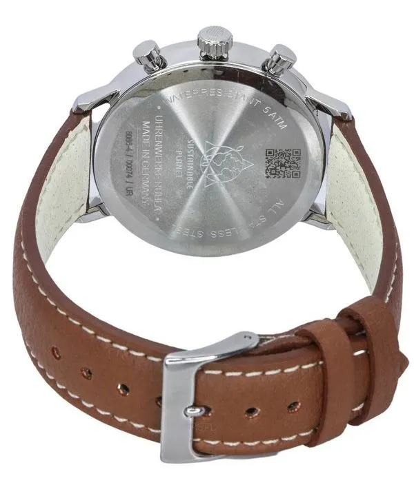 Zeppelin LZ129 Hindenburg Chronograph Dark Green Biogranulate Dial Solar 80864_N Men's Watch