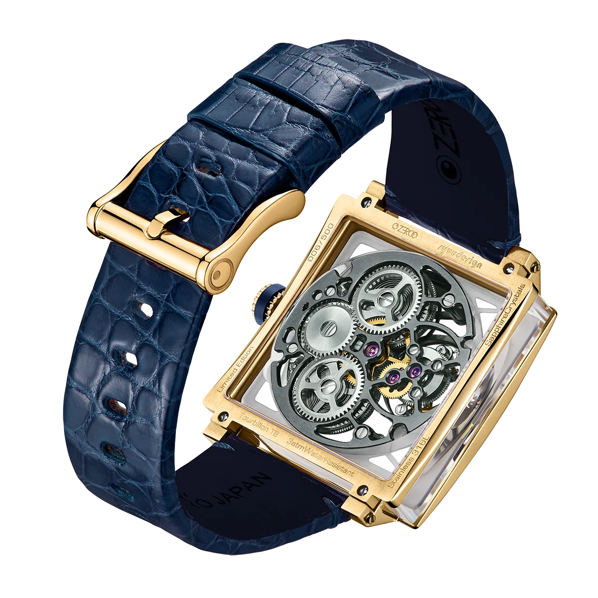 ZEROO T1 THE ARCHER FULL SKELETON TOURBILLONMANUAL TOURBILLON WATCH FOR GENTS - ZT002GBL