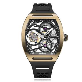 ZEROO T4 THE ARCHER FULL SKELETON TOURBILLONMANUAL TOURBILLON WATCH FOR GENTS - ZT004GBK
