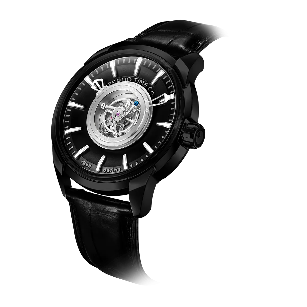 ZEROO T6 THE QUASER CENTER TOURBILLONMANUAL TOURBILLON WATCH FOR GENTS - ZT006BBK