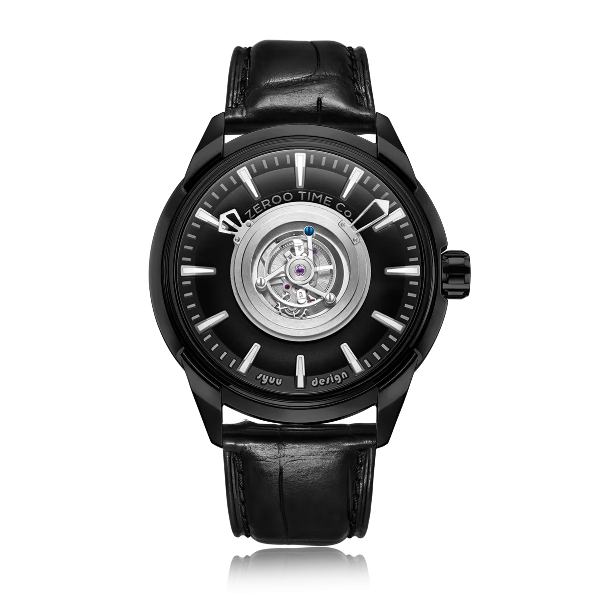 ZEROO T6 THE QUASER CENTER TOURBILLONMANUAL TOURBILLON WATCH FOR GENTS - ZT006BBK