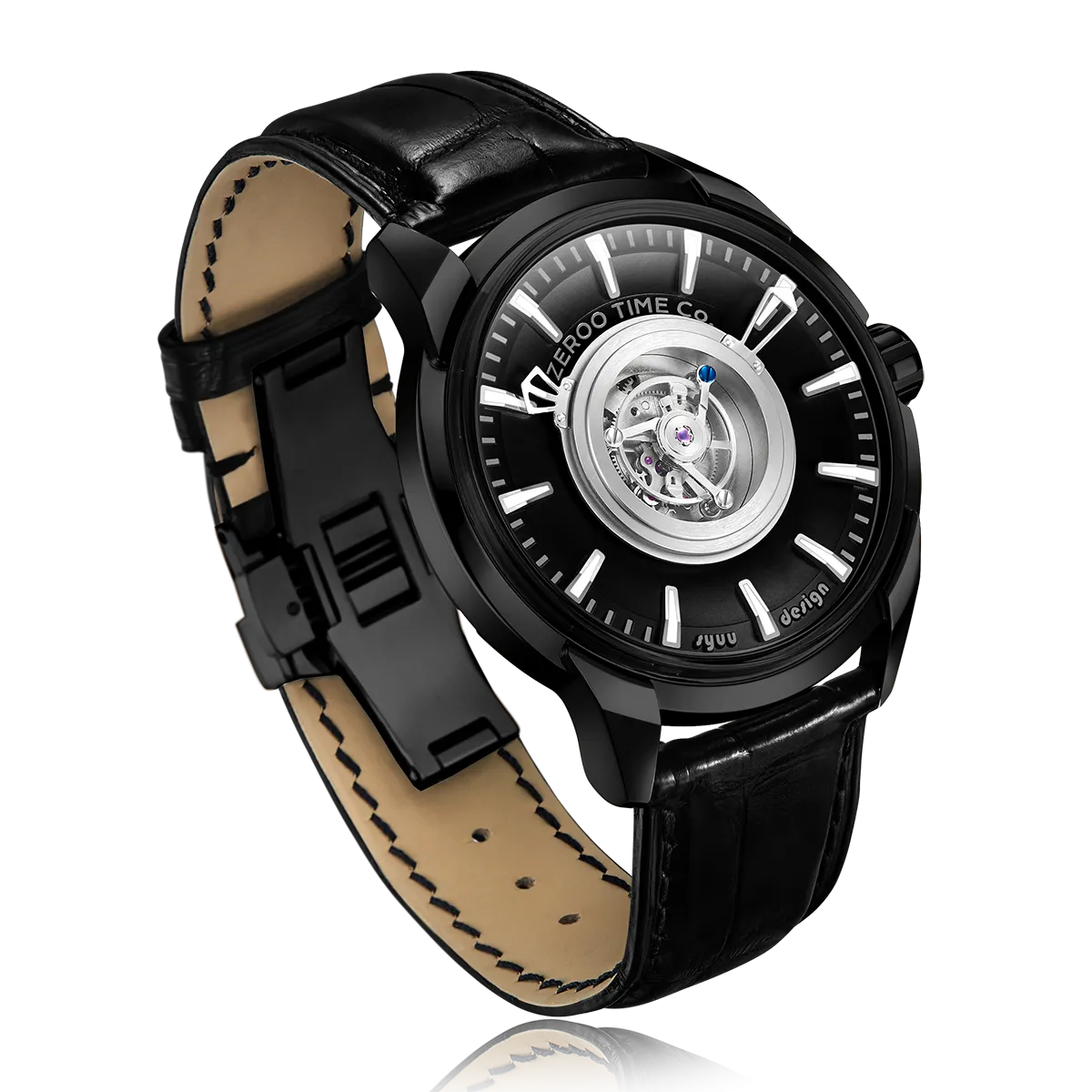 ZEROO T6 THE QUASER CENTER TOURBILLONMANUAL TOURBILLON WATCH FOR GENTS - ZT006BBK