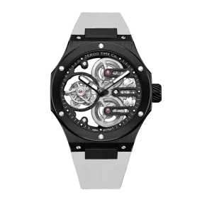 ZEROO T8 THE ORION FULL SKELETON TOURBILLONMANUAL TOURBILLON WATCH FOR GENTS - ZT008BBW