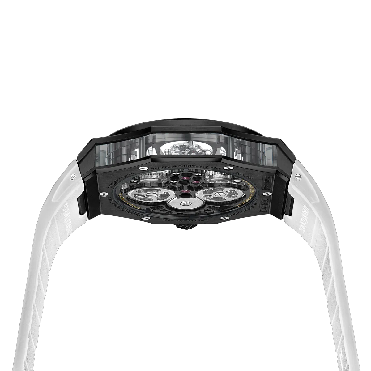 ZEROO T8 THE ORION FULL SKELETON TOURBILLONMANUAL TOURBILLON WATCH FOR GENTS - ZT008BBW
