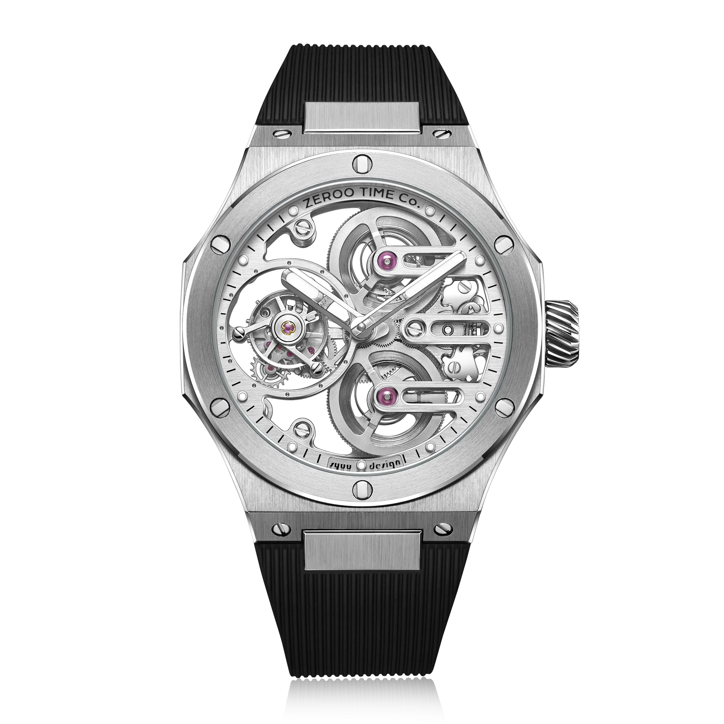 ZEROO T8 THE ORION FULL SKELETON TOURBILLONMANUAL TOURBILLON WATCH FOR GENTS - ZT008SWB