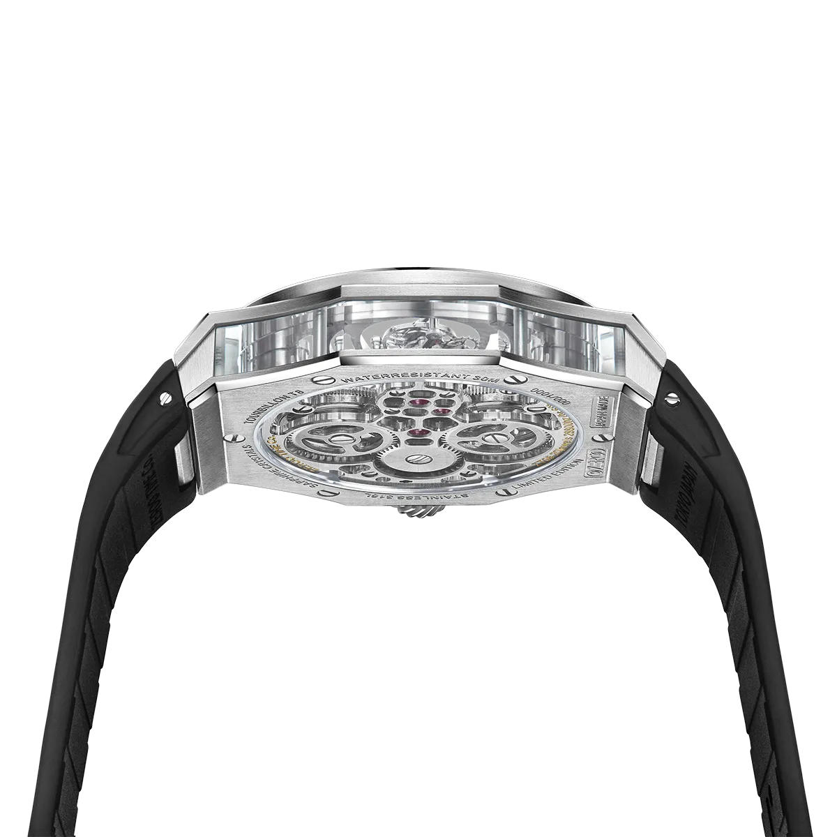 ZEROO T8 THE ORION FULL SKELETON TOURBILLONMANUAL TOURBILLON WATCH FOR GENTS - ZT008SWB